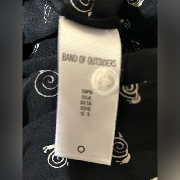 Band of Outsiders Snail Print Silk Jumpsuit - Picture 9 of 10